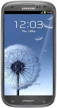 Смартфон Samsung Galaxy S3 GT-I9300 16Gb Titanium grey - Мегион